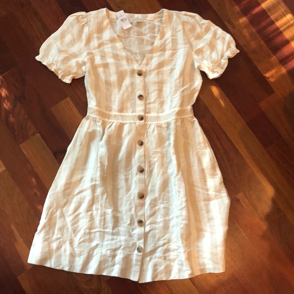 LOFT linen blend dress
